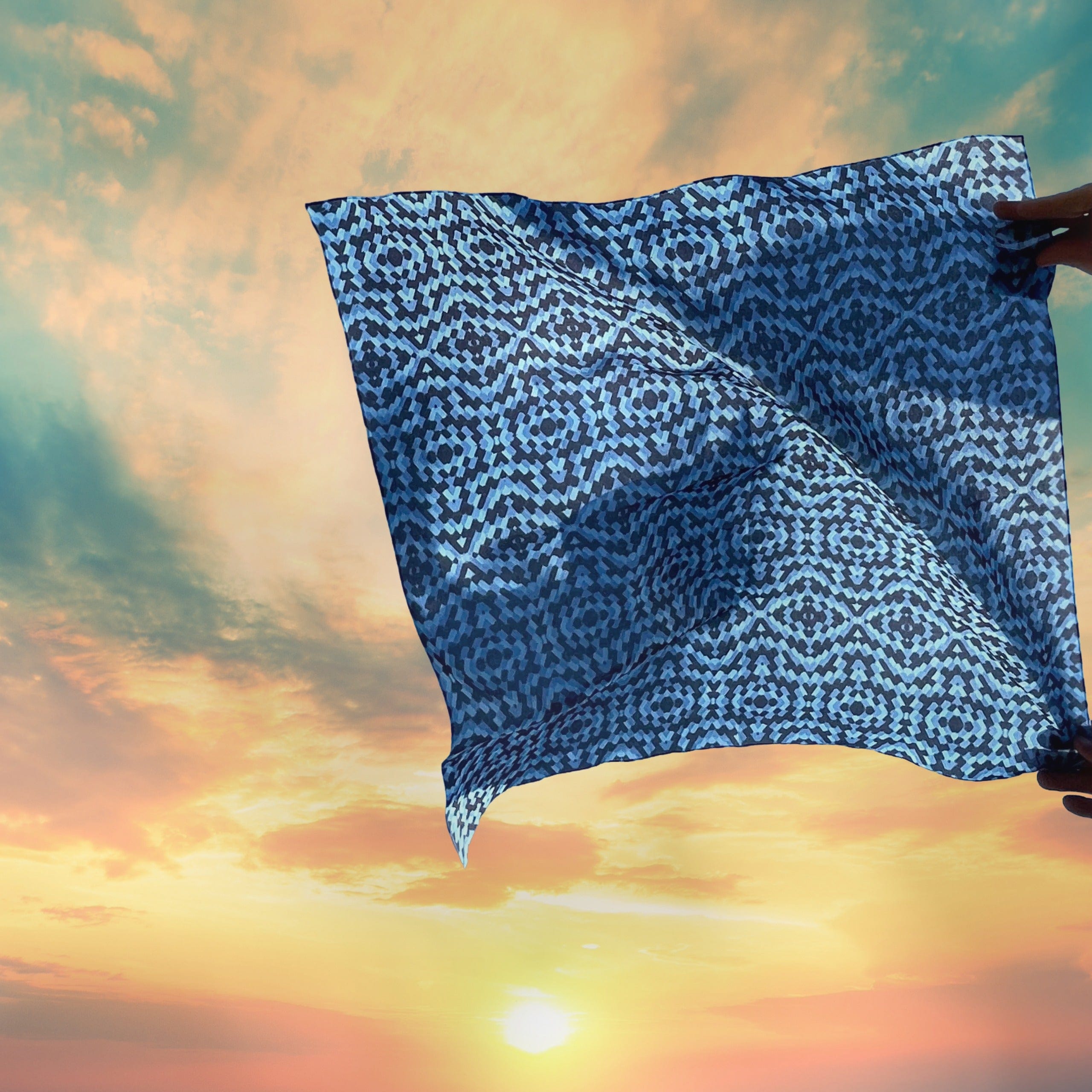 Blue Morpho Butterfly Scarf | Microscopic Wings