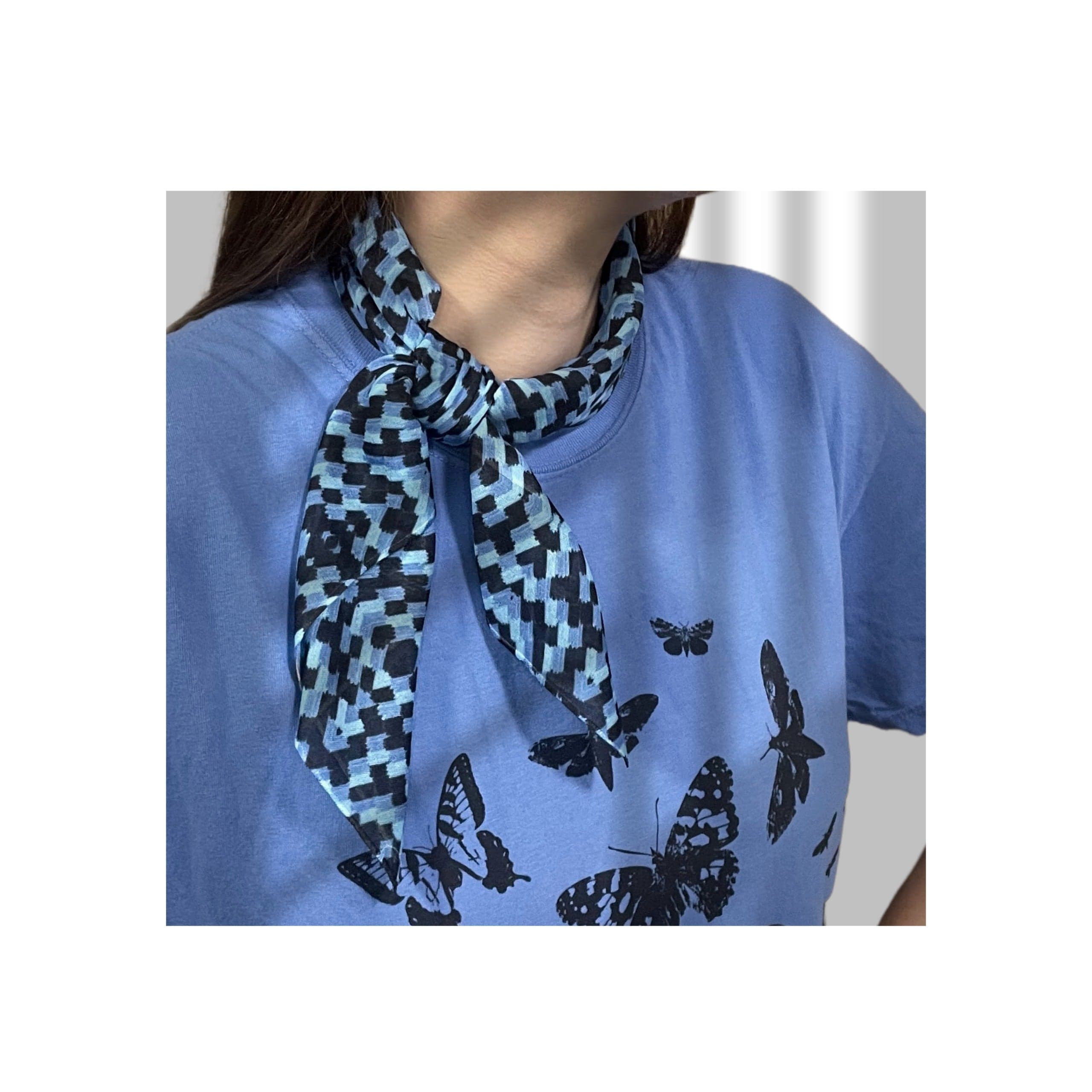 Blue Morpho Butterfly Scarf | Microscopic Wings