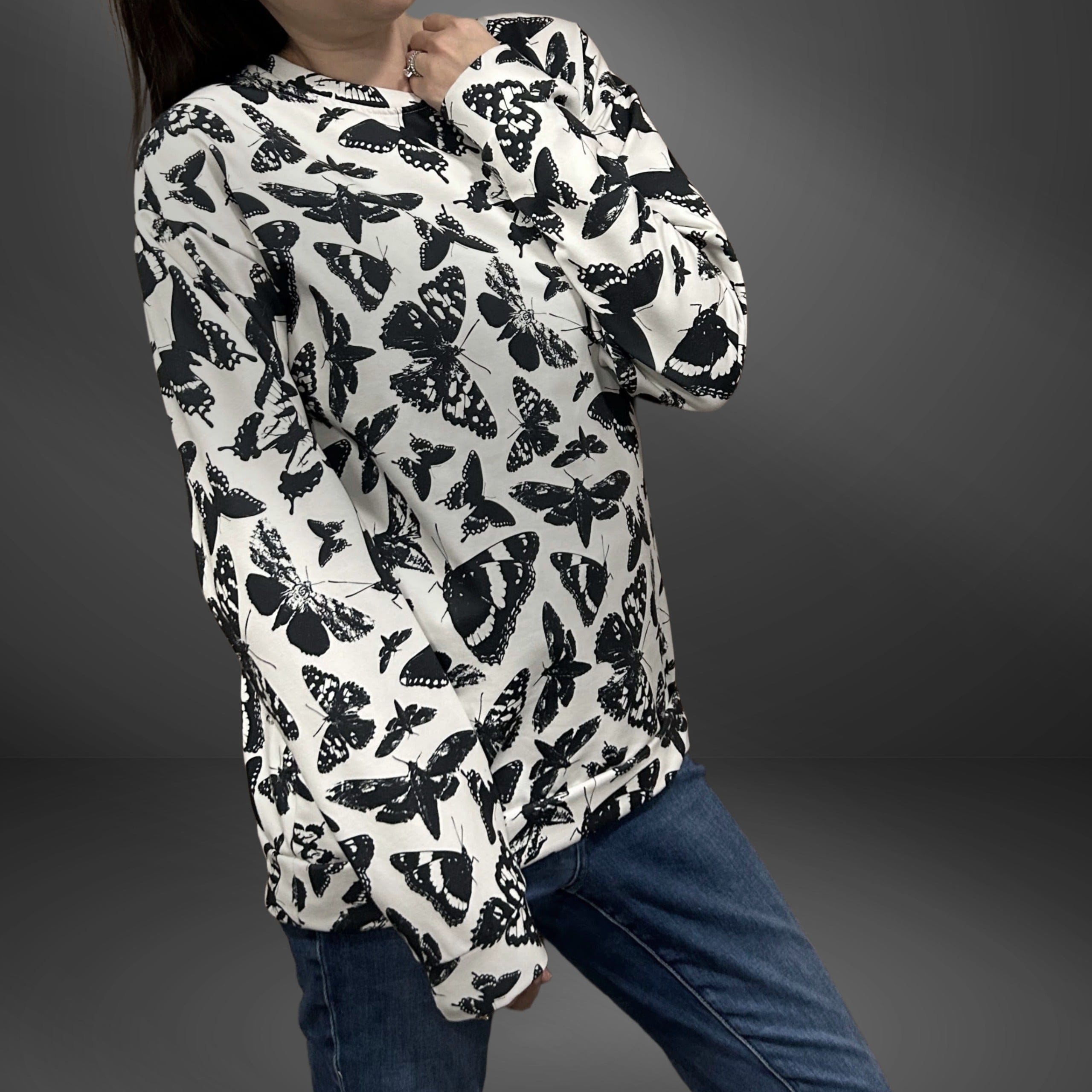Butterfly + Moth Fashion Sweatshirt