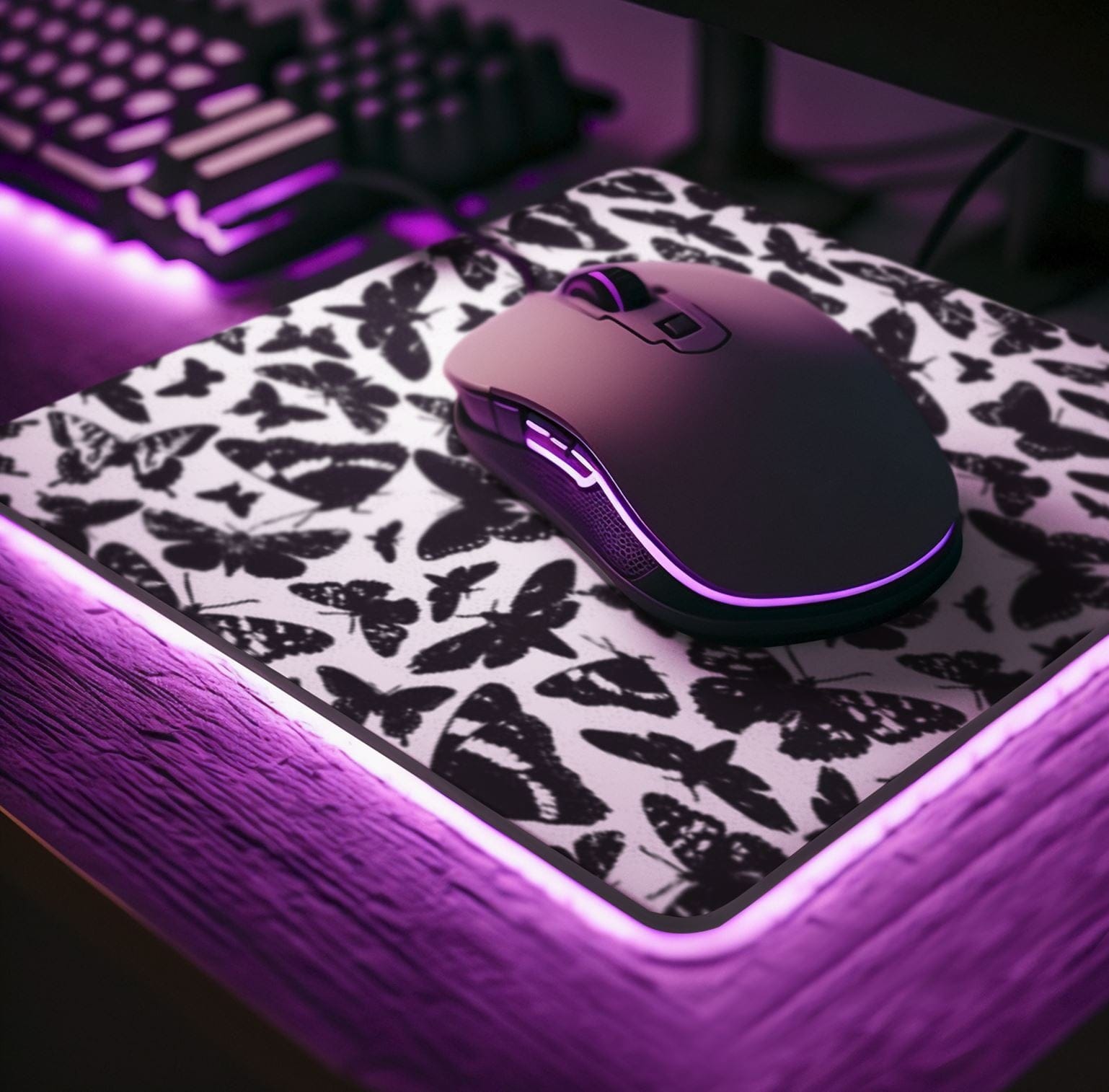 butterfly mousepad for surface pattern design licensing