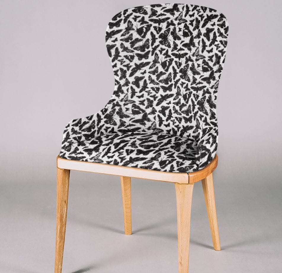 butterfly chair for surface pattern design licensing, microscopic art