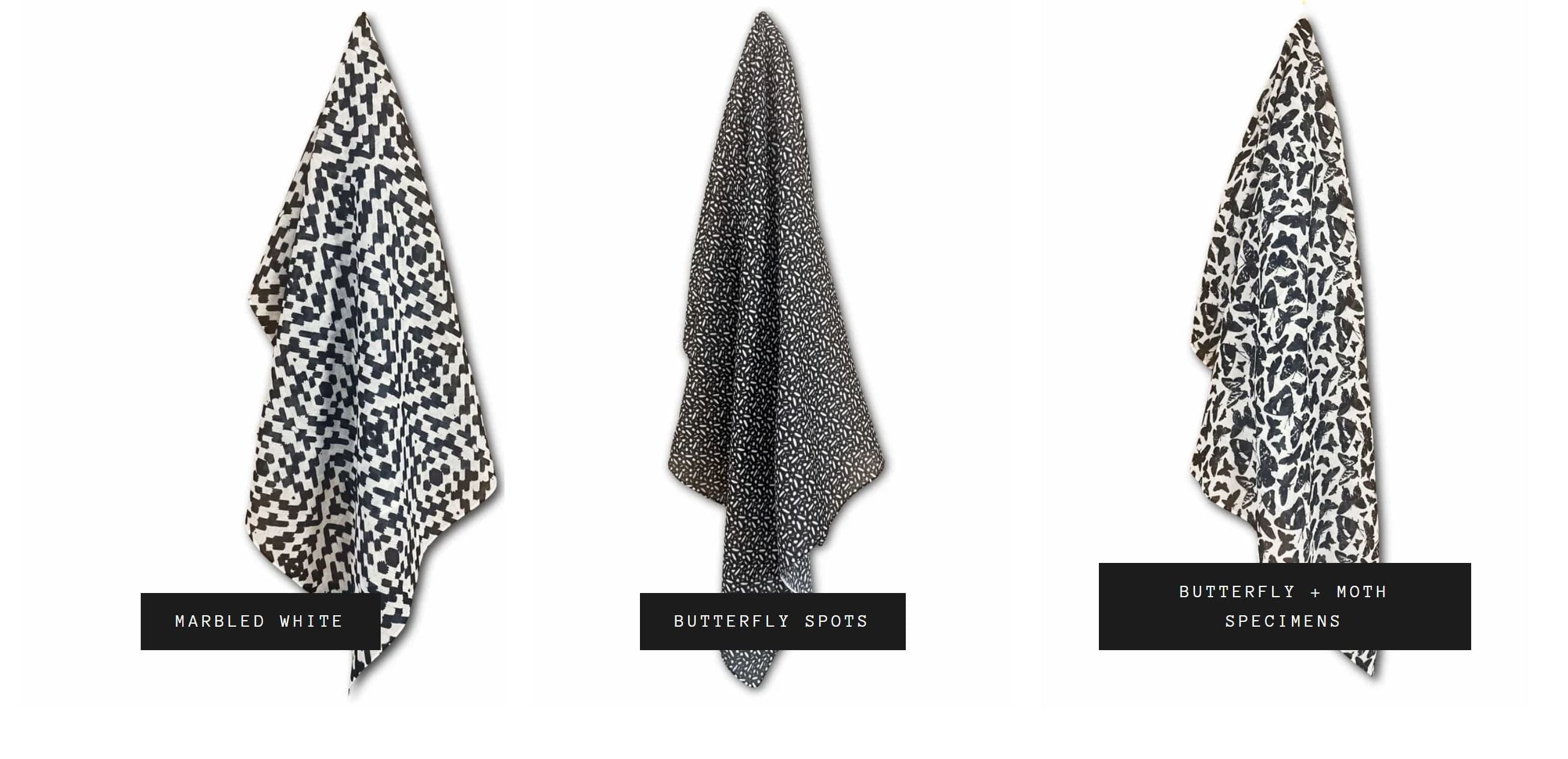 butterfly fabric for surface pattern design licensing, microscopic art