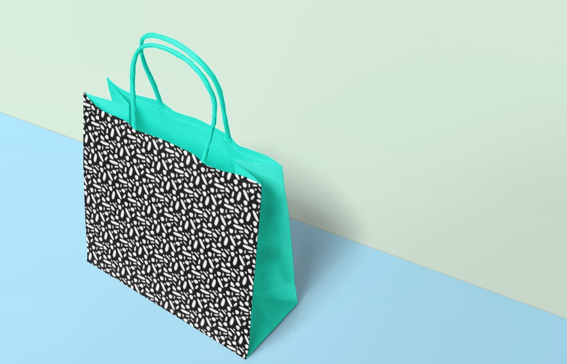 butterfly gift bag for surface pattern design licensing, microscopic art