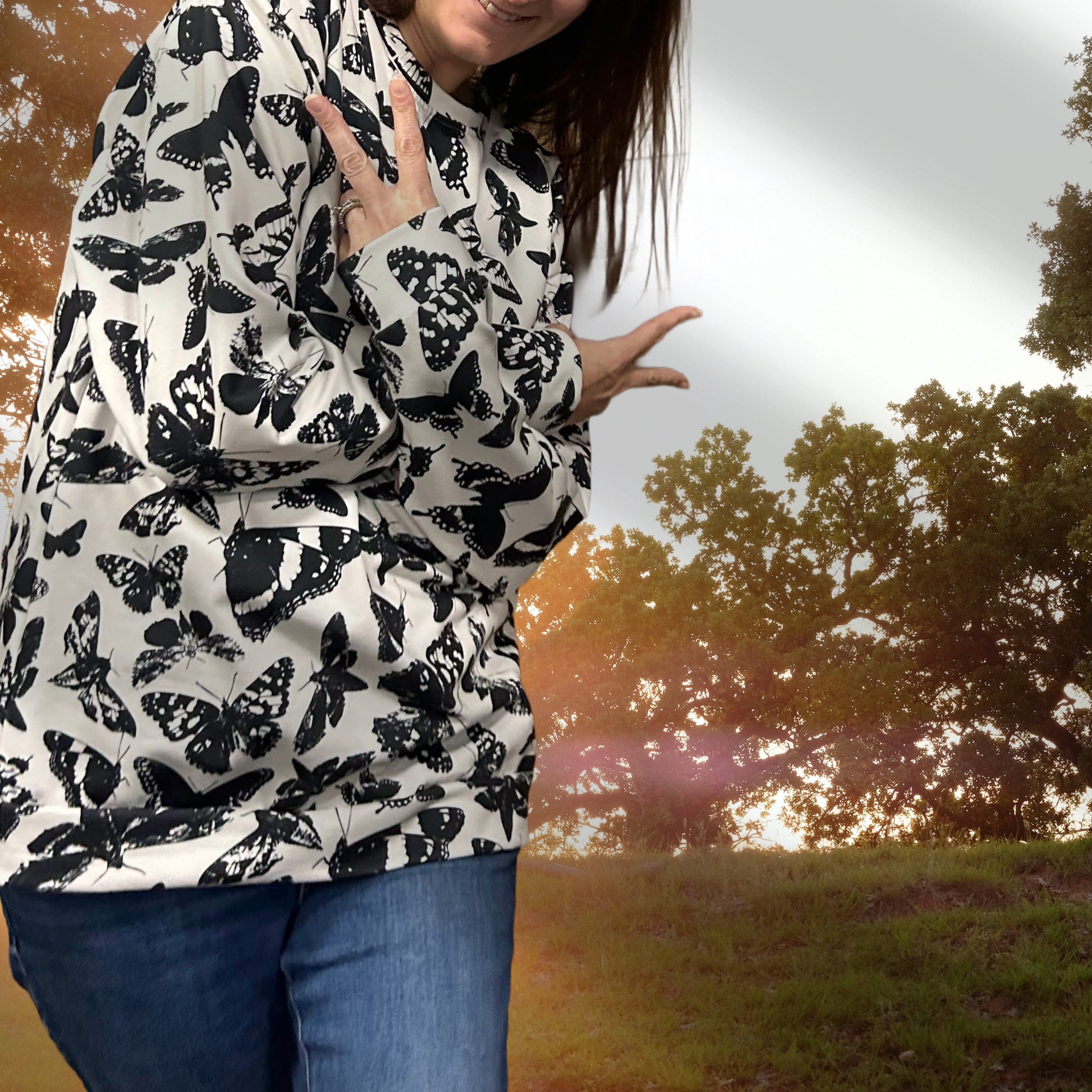 Butterfly + Moth Fashion Sweatshirt